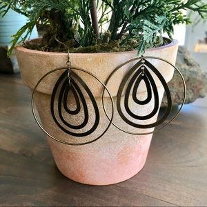 Cache Dangle Hoop Earrings